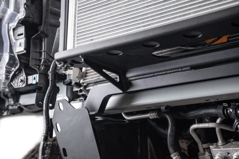 Ford F-150 Raptor R Performance Heat Exchanger - Addictive Desert Designs - High-Mount - Hammer Black Powder-Coated Steel Frame with Raw Aluminum Core - `23-`26
